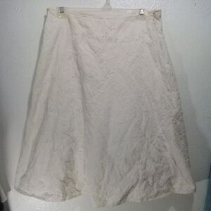 J. Jill Cream Midi Skirt